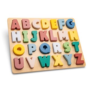 Wooden alphabet puzzle - letters A till Z